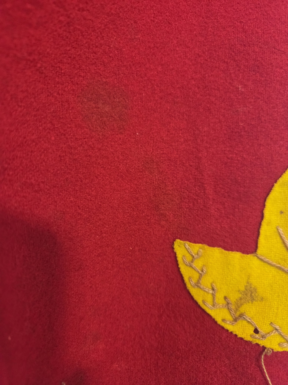 Vintage Red Embroidered Folk-Style Jean Jacket - Picture 7 of 12
